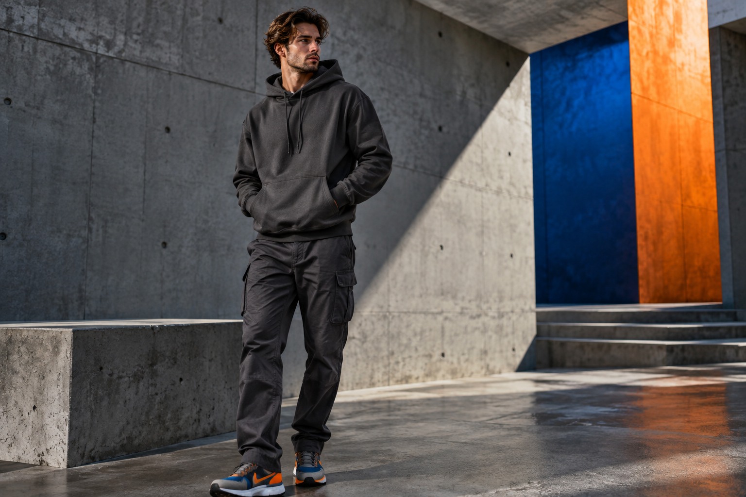 Streetwear lifestyle editorial scene